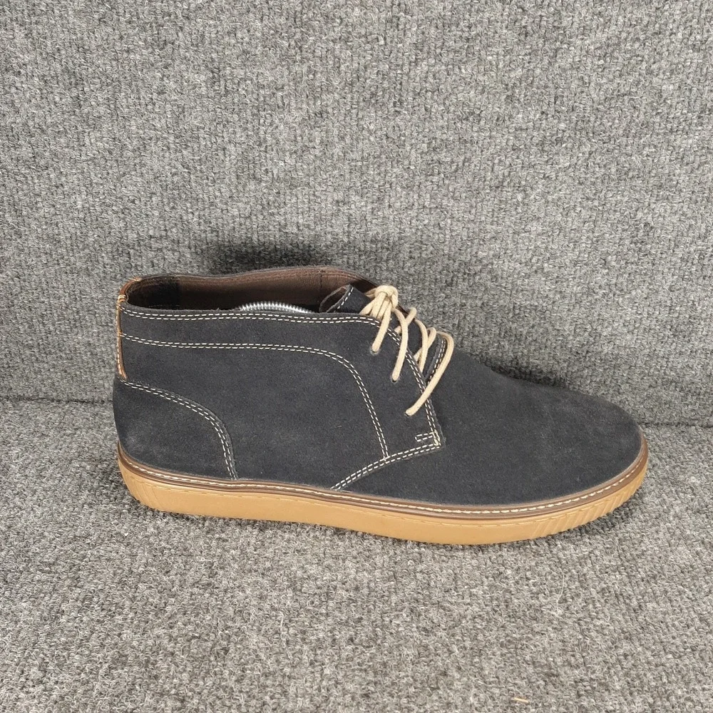 Johnston & Murphy Men's Wallace Chukka Boot Size 11M DK Blue Suede 25-2349 EUC
